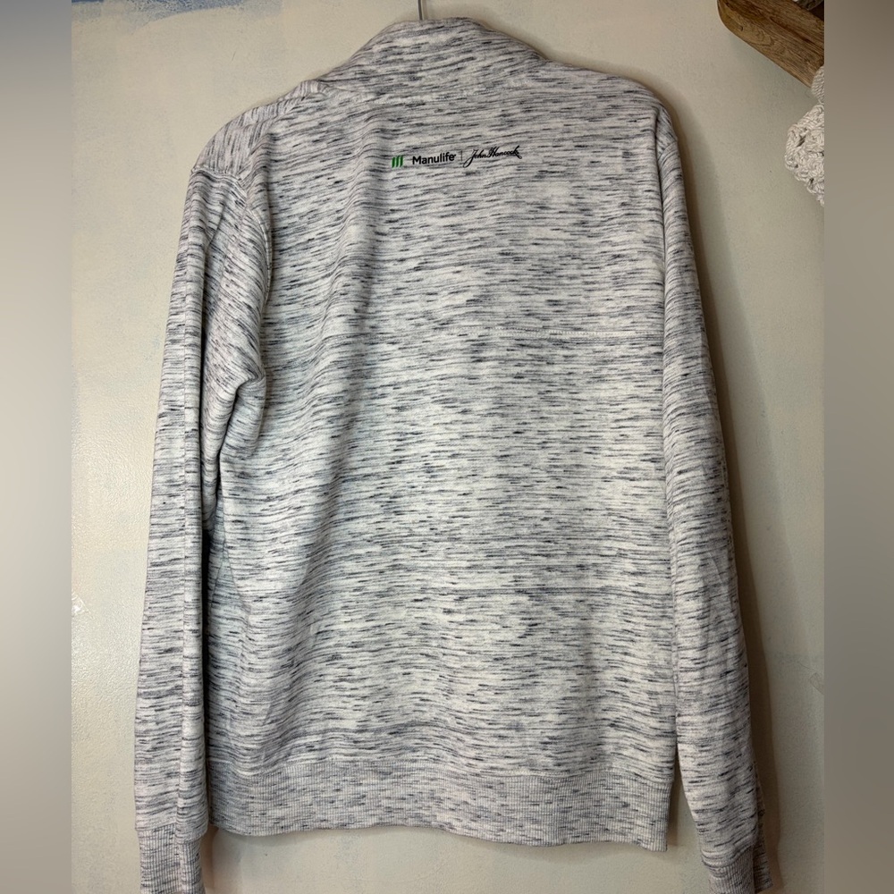 Tentree organic cotton 1/4 zip sweatshirt branded size M gray sustainable - Picture 6 of 9